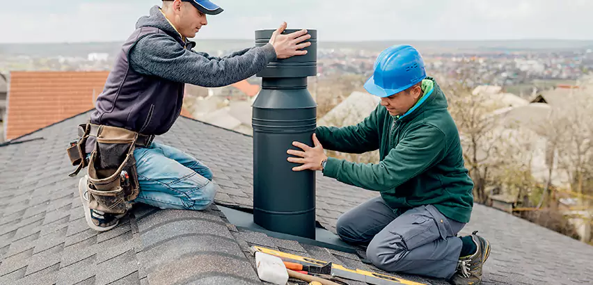 Chimney Flashing Replacement for Storm Damage in Waukegan