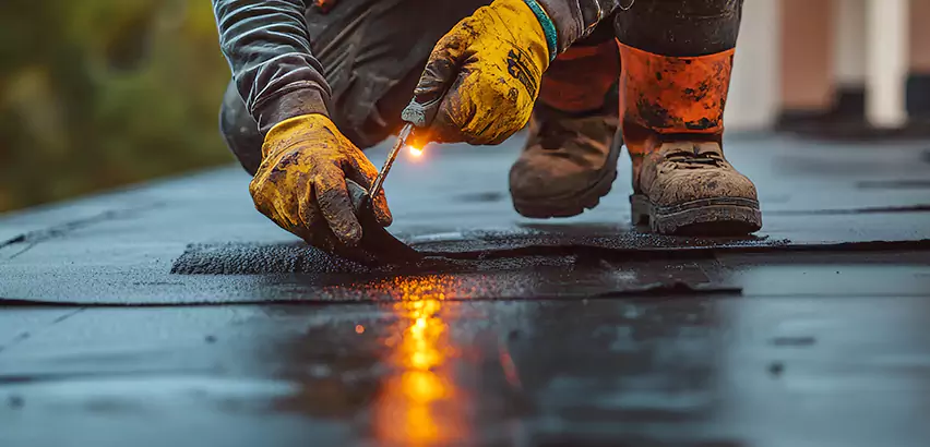 EPDM Roof Repair Tape Application in Waukegan