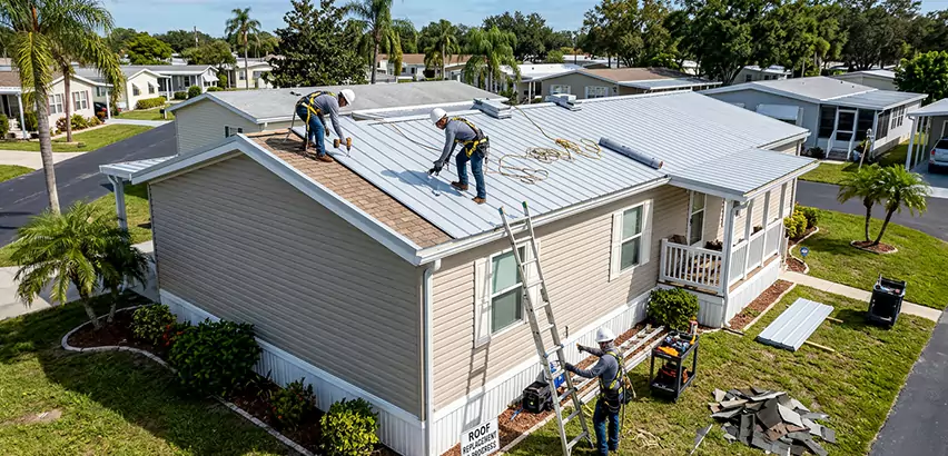 Mobile Home Metal Roof Replacement in Waukegan