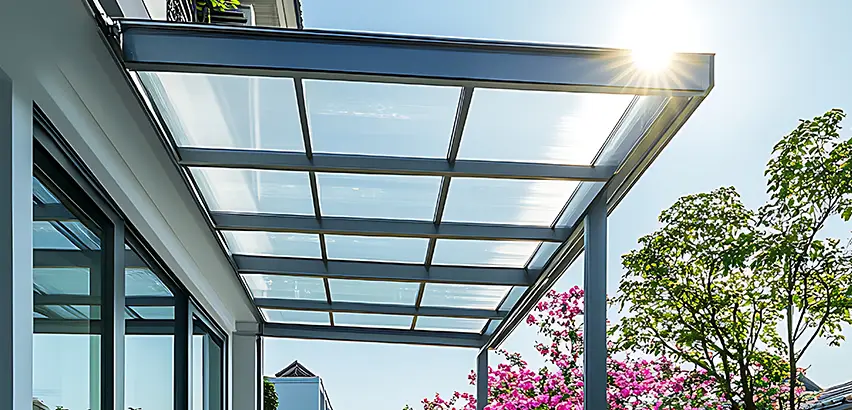 Glass Patio Roof Installation in Waukegan