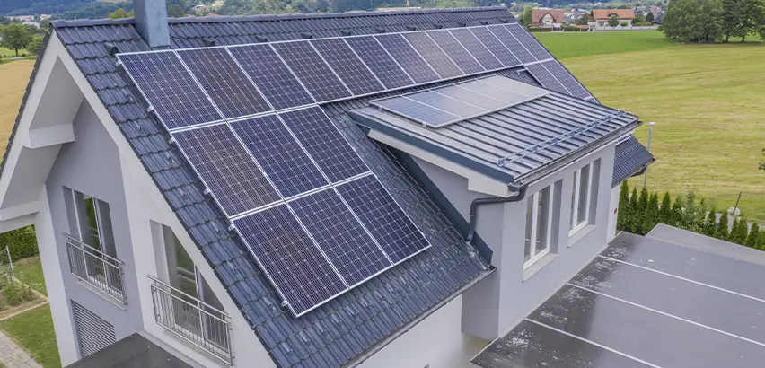 Residential Solar Roof Installation in Waukegan