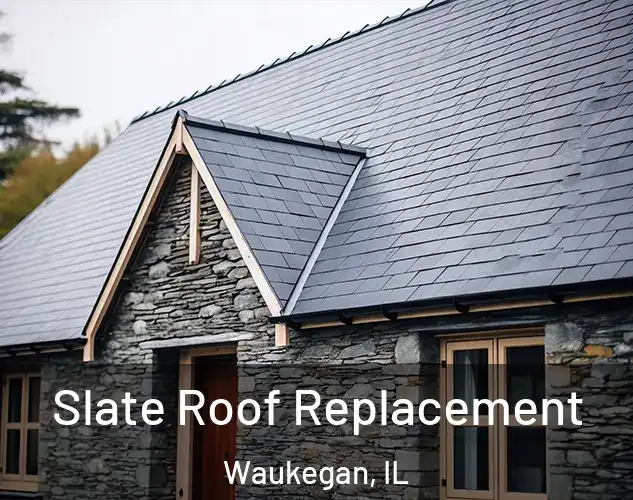 Slate Roof Replacement Waukegan, IL